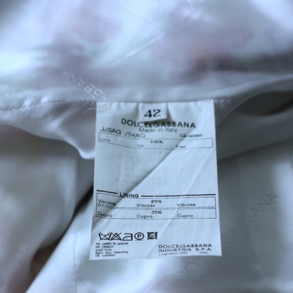 DOLCE & GABBANA Two Piece Multi Colored Floral Jacket and Skirt - Picture 7 of 7